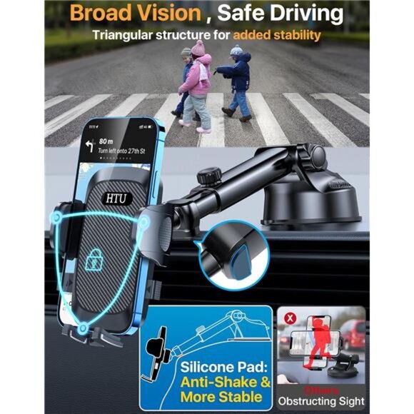 2025 Upgraded Car Phone Holder 【Safety Certs & No Smell】 Cell Phone Holder - Picture 6 of 7